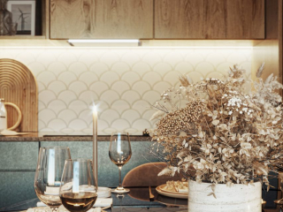 Internal Close Up Kitchen CGI