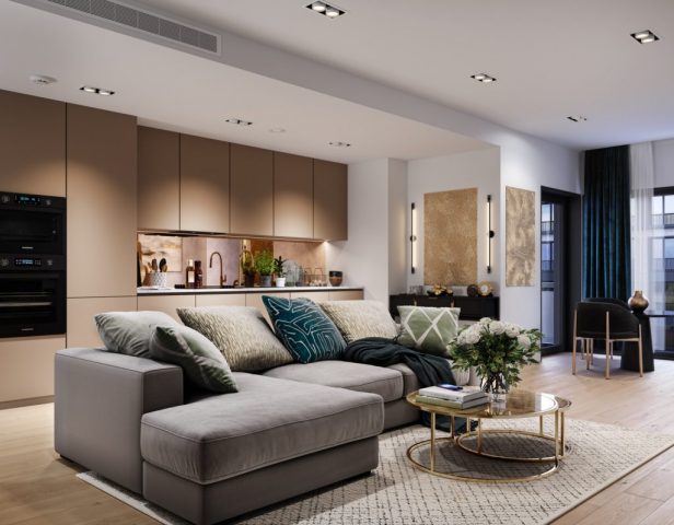 Internal Living Room CGI