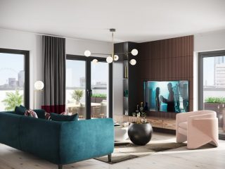 Internal Living Room CGI