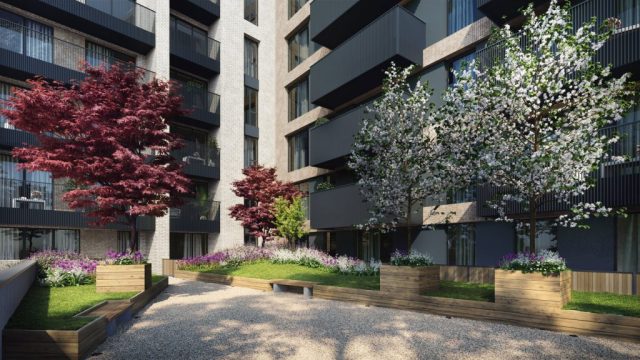 External Photo Realistic CGI - London Square & Clarion