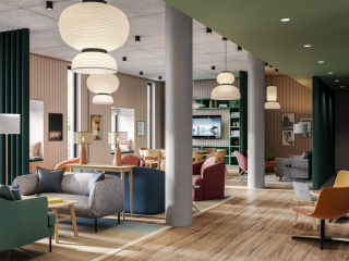 Library CGI for Scape Living Student Accommodation