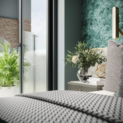 Internal Bedroom CGI - Close up