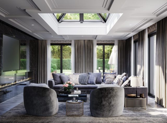 Internal Living Room CGI