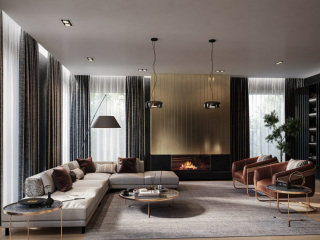 Internal Living Room CGI