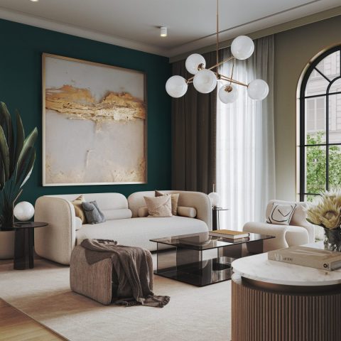 Luxury Living Room CGI