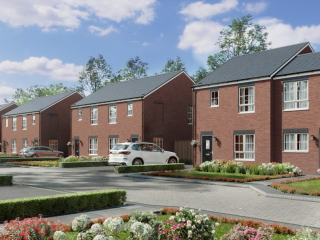 External Photo Realistic CGI - Bellway street scene