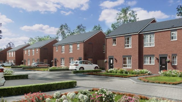 External Photo Realistic CGI - Bellway street scene
